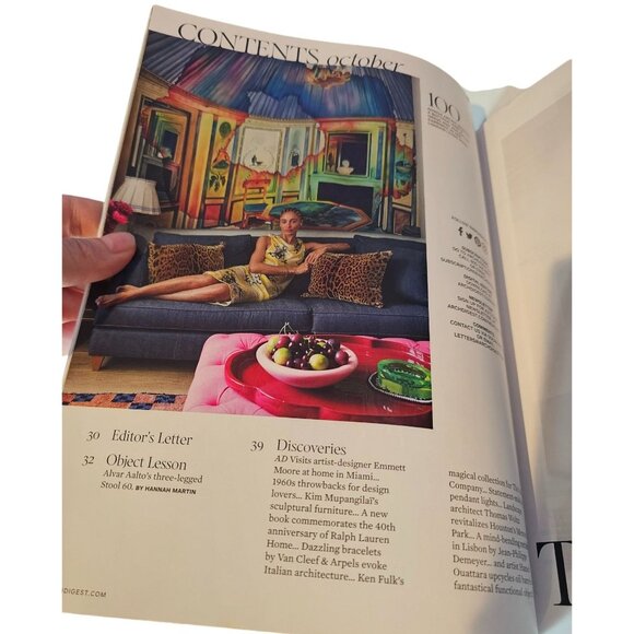 Architectural Digest Magazine October 2023 Issue Adwoa Aboah City Living London - Picture 2 of 10